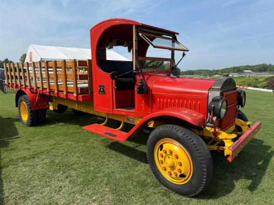 Offered at No Reserve | 1917 MACK AB (C) CAB STAKE BED