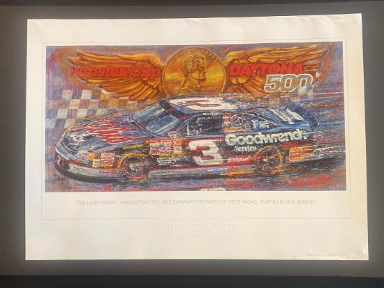 1998 DALE EARNHARDT RICHARD CHILDRESS RON BURTON PRINT