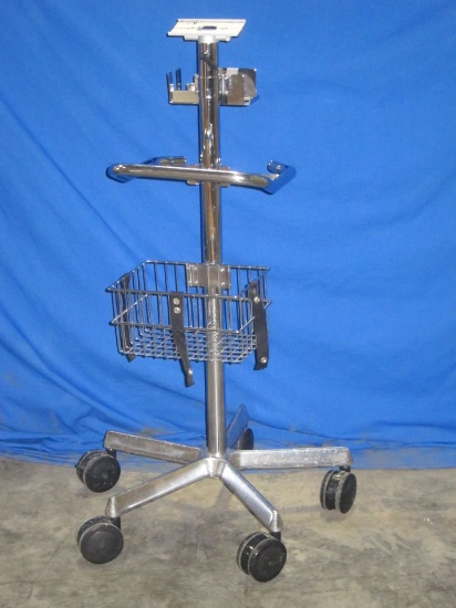 Empty Rolling Monitor Stand