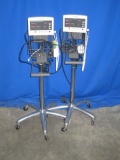 WELCH ALLYN 5200 Series w/ Rolling Stand  - Lot of 2 BP Monitor