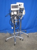 WELCH ALLYN 5200 Series w/ Rolling Stand  - Lot of 2 BP Monitor