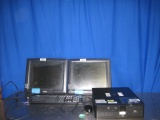 PHILIPS/HP Complete Set w/ Tower, 2x Monitors, Keyboard, and Mouse Computer Set