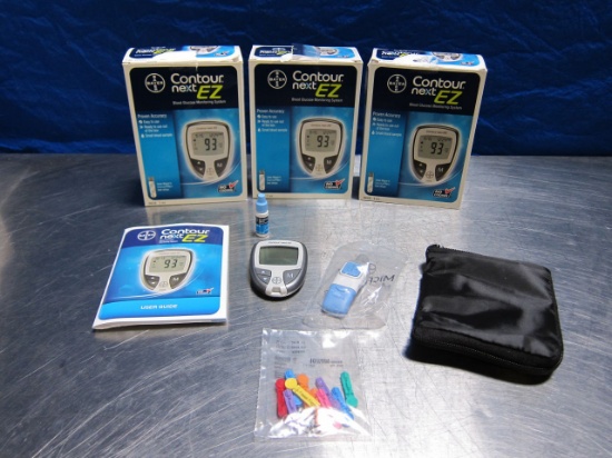 BAYER Contour Next EZ  - Lot of 3 Glucose Analyzer