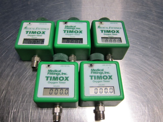 MEDICAL FITTINGS INC Timox Oxygen Timer - Lot of 5
