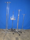 w/ Basket - Lot of 5 IV Poles