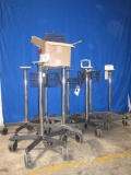 Rolling  - Lot of 8 Monitor Stand