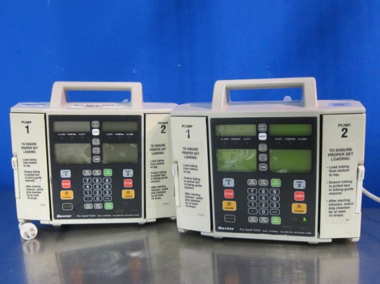 BAXTER Flo-Gard 6301  - Lot of 2 Pump IV Infusion