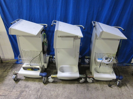 ERBE Vio-Cart Rolling Cart w/ Cables and Foot Switches - Lot of 3 Electrosurgical Unit