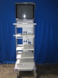 OLYMPUS WMSC Workstation/Cart w/ Monitor