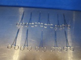Stainless Steel Doyen Intestinal Clamps - Lot of 11