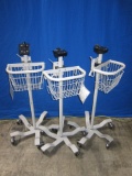 WELCH ALLYN Rolling Lot of 3 Monitor Stand