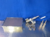 GSOURCE Various Bone Mill Tools In Tray- Lot of 8