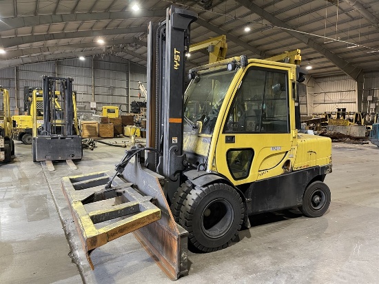 2012 HYSTER H100FT Turbo Diesel Forklift, s/n R005V02921K, 10,000 Lb. Capacity, Two-Stage Mast,