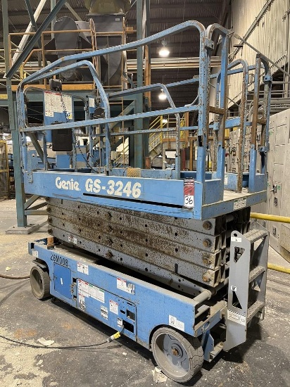 2008 GENIE GS-3246 Electric Scissor Lift, s/n GS4608-93747, 163 Hours