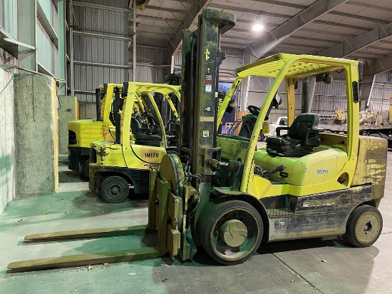 2012 HYSTER S155FT Turbo Diesel Forklift, s/n F024V01607K, 15,000 Lb. Capacity, 2-Stage Mast,