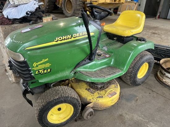 JOHN DEERE LT155 Riding Lawn Tractor, s/n MOL155B139650, 15 HP OHV Twin Touch Automatic