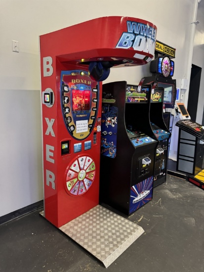 2008 KALKOMAT Wheel of Boxing Punching Arcade Game, s/n BOX 15945