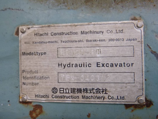 HITACHI EX120-3m 1993