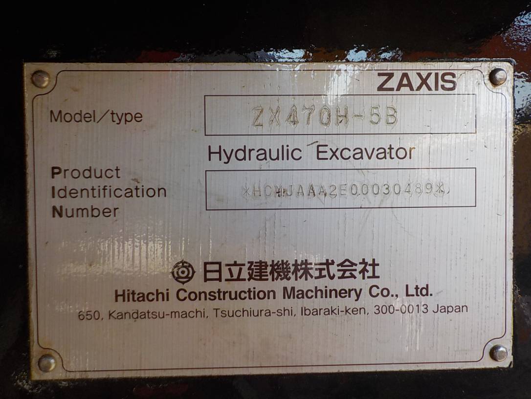 HITACHI ZX470H-5B 30489 | Proxibid