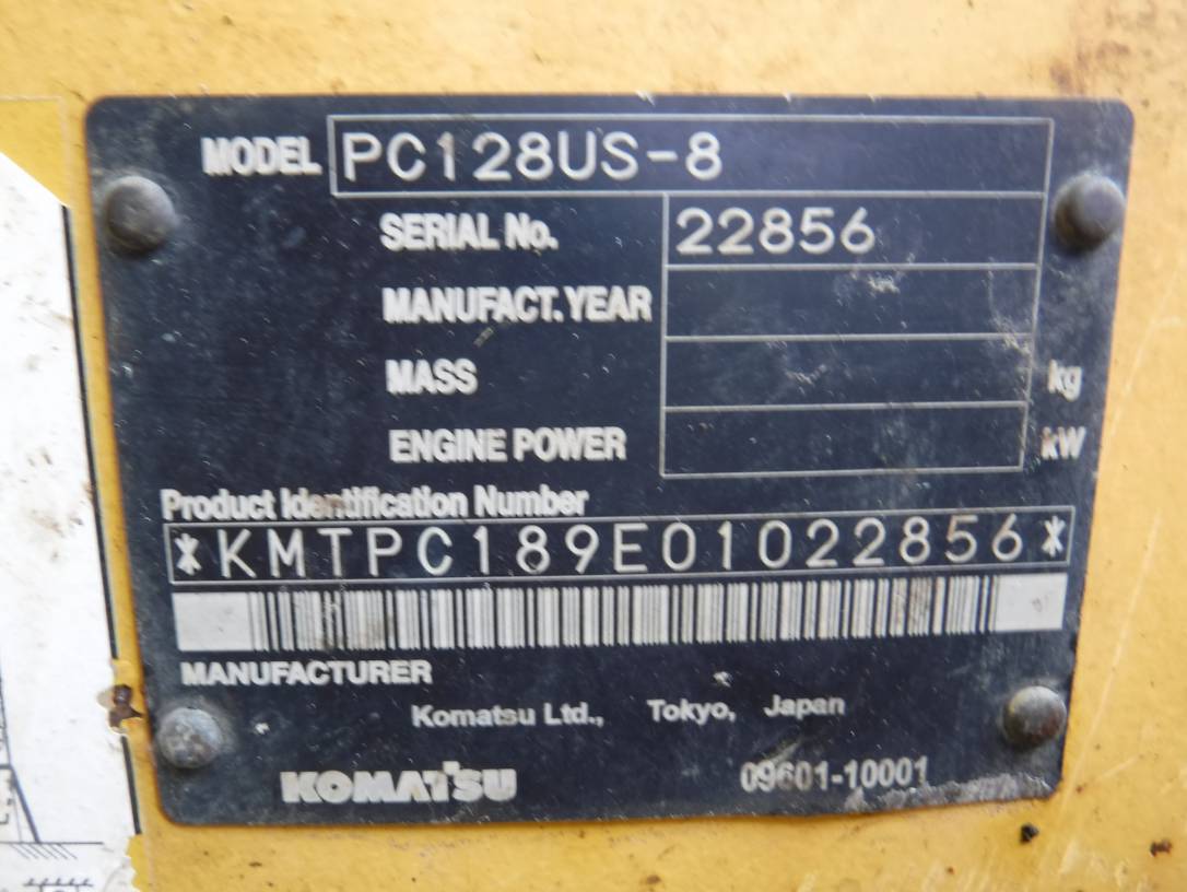 KOMATSU PC128US-8 22856 | Proxibid