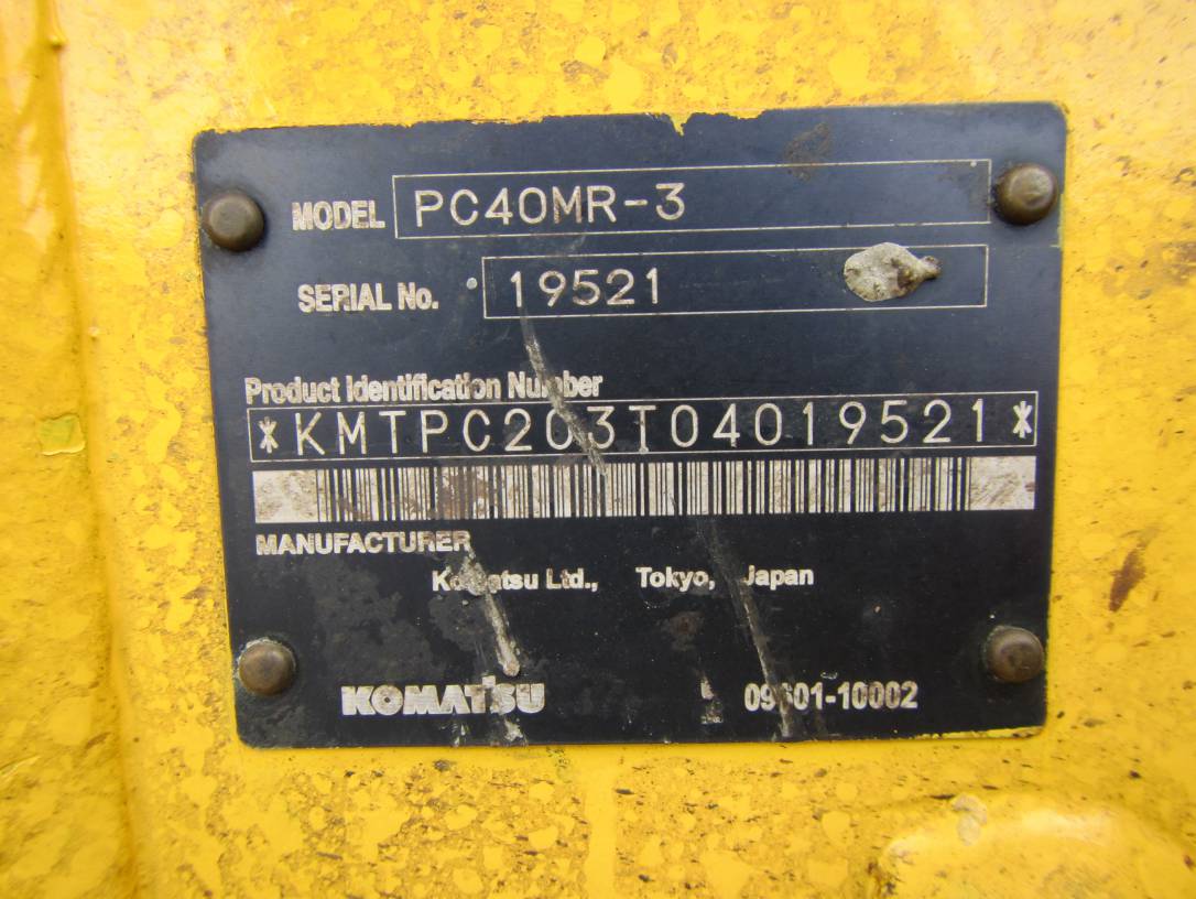 KOMATSU PC40MR-3 19521 | Proxibid