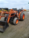 Kubota L3010 Compact Tractor w/ Woods Loader. 4x4. Hydro. Good Rubber.