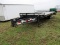PJ 22' Deck Over Trailer. Pintle hitch. 16' Flat Bed w/ Beaver Tail. Ramps.