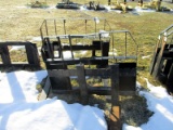 Ansung PF46C Skid Steer Loader Pallet Forks. 4000 lb. 48