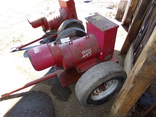 WinPower 50KW PTO Generator on Cart. Works Good.