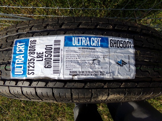 New 1 - Ultra CRT ST235/80R16 Tire