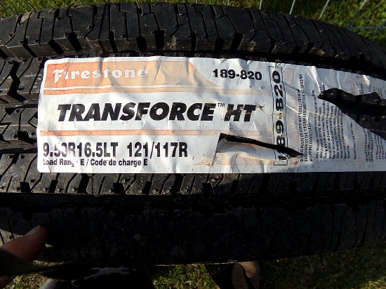 New 1 -Firestone " Tras Force HT"  9.5R16.5LT Tire