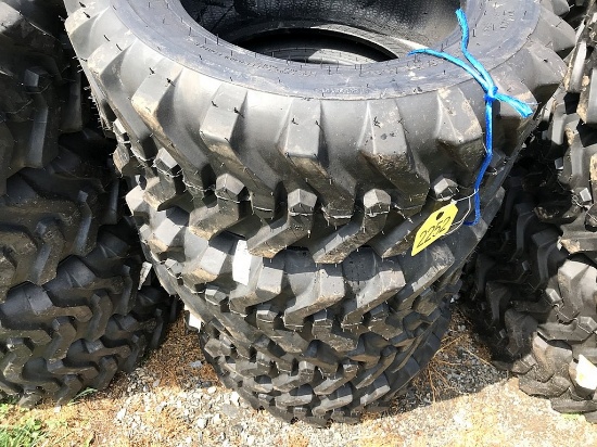 Skid Steer Tires, Set of 4 'New'