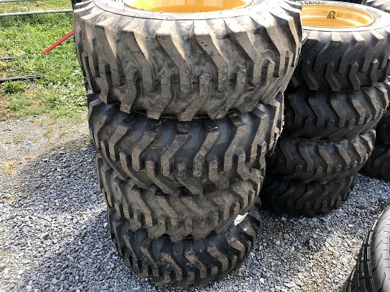 Skid Steer Tires & Wheels, Set of 4 'New'