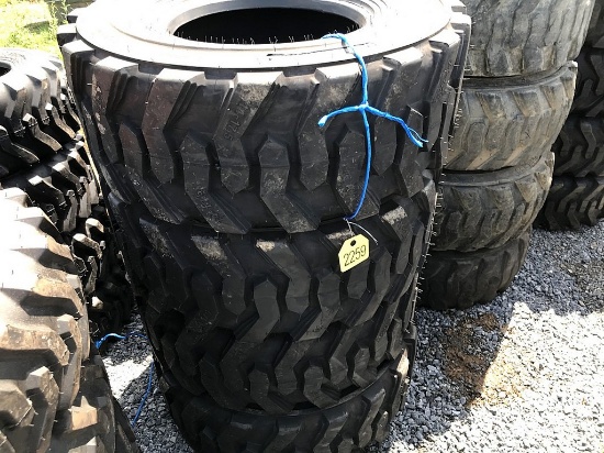 Skid Steer Tires, Set of 4 'New'