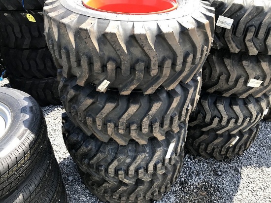 Skid Steer Tires & Wheels, Set of 4 'New'
