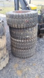 Skid Steer Tires & Wheels 'Used - Set of 4'