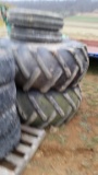 Set of Combine Tires & Wheels