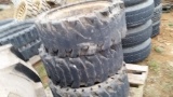Skid Steer Solid Tires & Wheels 'Set of 3 - Used'