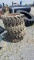 Solid Skid Steer Tires and Wheels   'Set of 4 - Used'