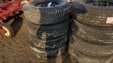 Trailer Tires On Wheels   'Set of 4 - New'
