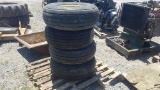 Tires On Wheels   'Set of 4'