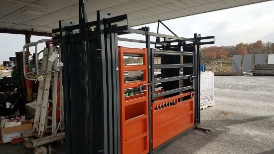 TMG CSC10 Cattle Chute 'Scale Head In the office'