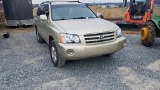 2003 Toyota Highlander SUV 'Title In Office'