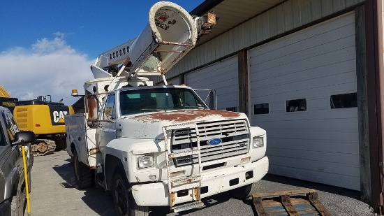1993 Ford F600 Bucket Truck 'Title in the Office'