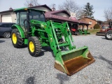 2015 John Deere 5075E Cab Loader Tractor