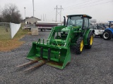 2021 John Deere 5075E Cab Loader Tractor