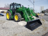 2020 John Deere 6120M Cab Loader Tractor