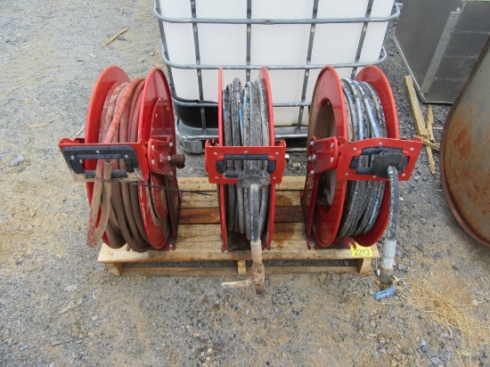 Reelcraft Hose Reels, 82075 OMP and 82100 OLP   'Lot of 3'