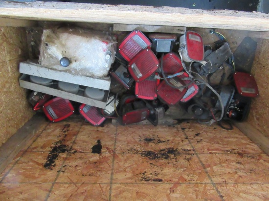 PTO control and tail lights