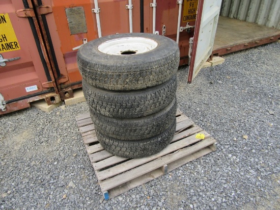 Tires LT215/85R16 on steel rims